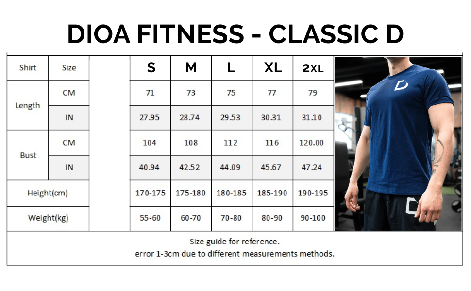 Dioa Fitness Apparel - Classic D (Dry Fit)