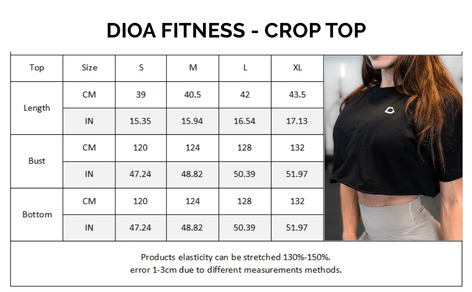 Dioa Fitness Apparel - Chandail Crop Top - Dioafitness