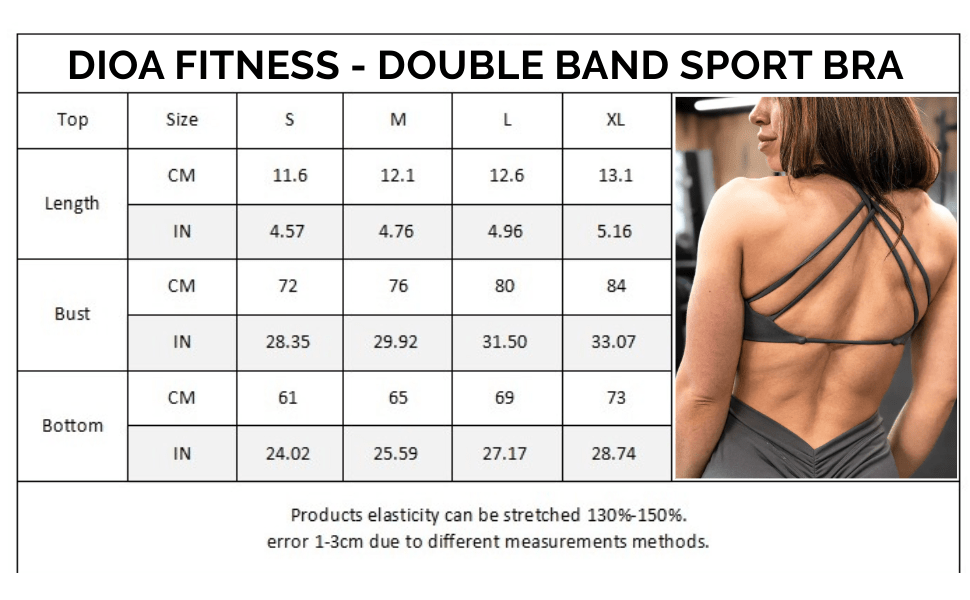 Dioa Fitness Apparel - Soutiens - gorge Sport Double Bandes - Dioafitness